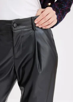 Outlet Lederimitat-Hose Damen Hosen|Bekleidung·Kleider