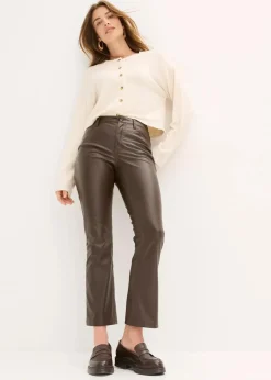 Damen bonprix Bekleidung·Kleider|Hosen|Lederimitat-Hose