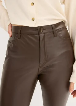 Damen bonprix Bekleidung·Kleider|Hosen|Lederimitat-Hose