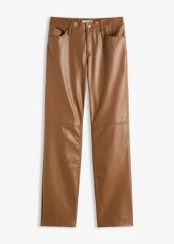 Lederimitat-Hose mit Bequembund Damen Bekleidung·Kleider|Hosen