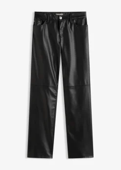 Discount Lederimitat-Hose mit Bequembund Damen Hosen|Bekleidung·Kleider