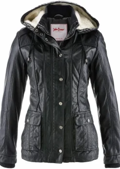 Hot Lederimitat-Jacke Damen Bekleidung·Hosen|Jacken & Mäntel