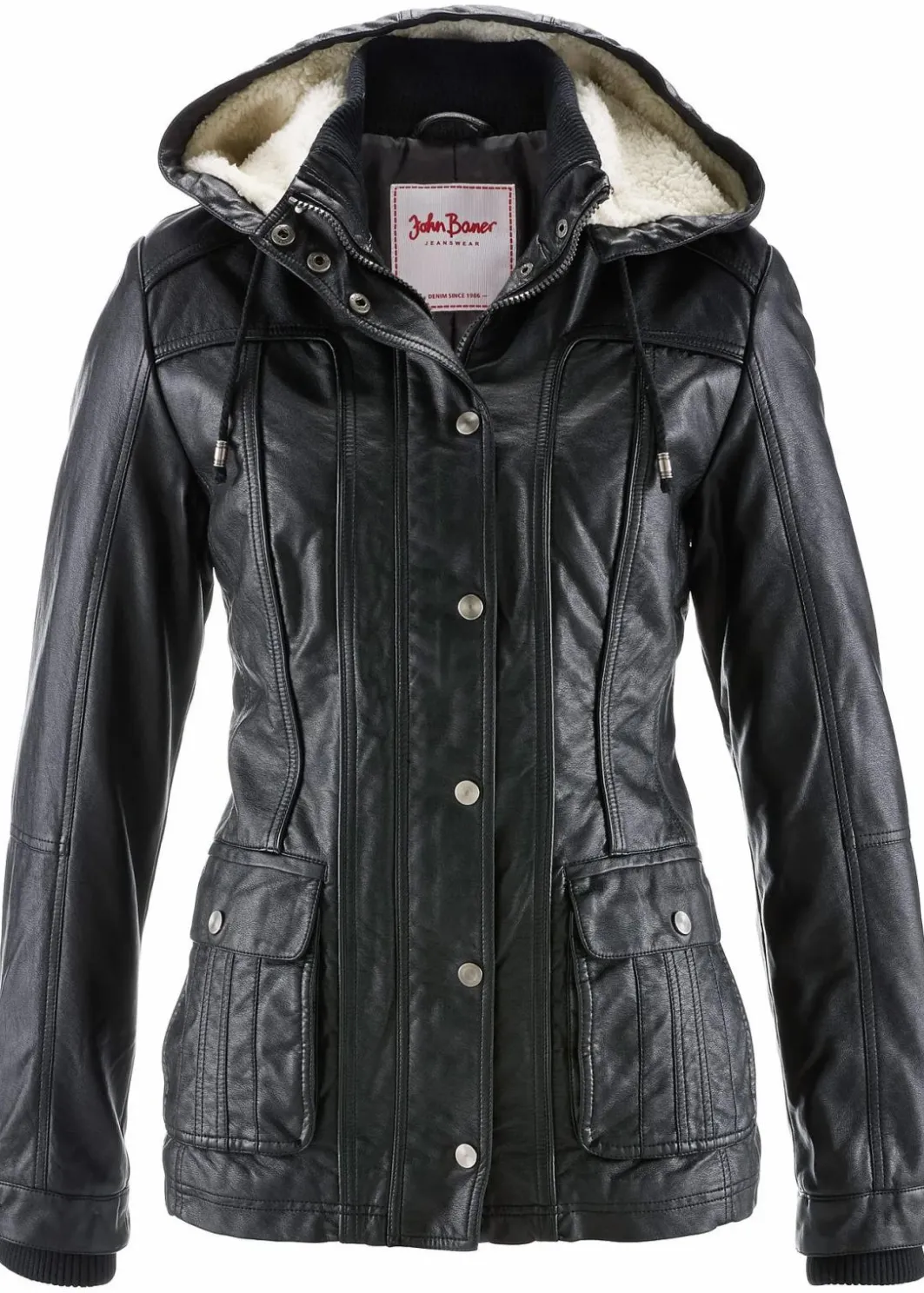 Hot Lederimitat-Jacke Damen Bekleidung·Hosen|Jacken & Mäntel