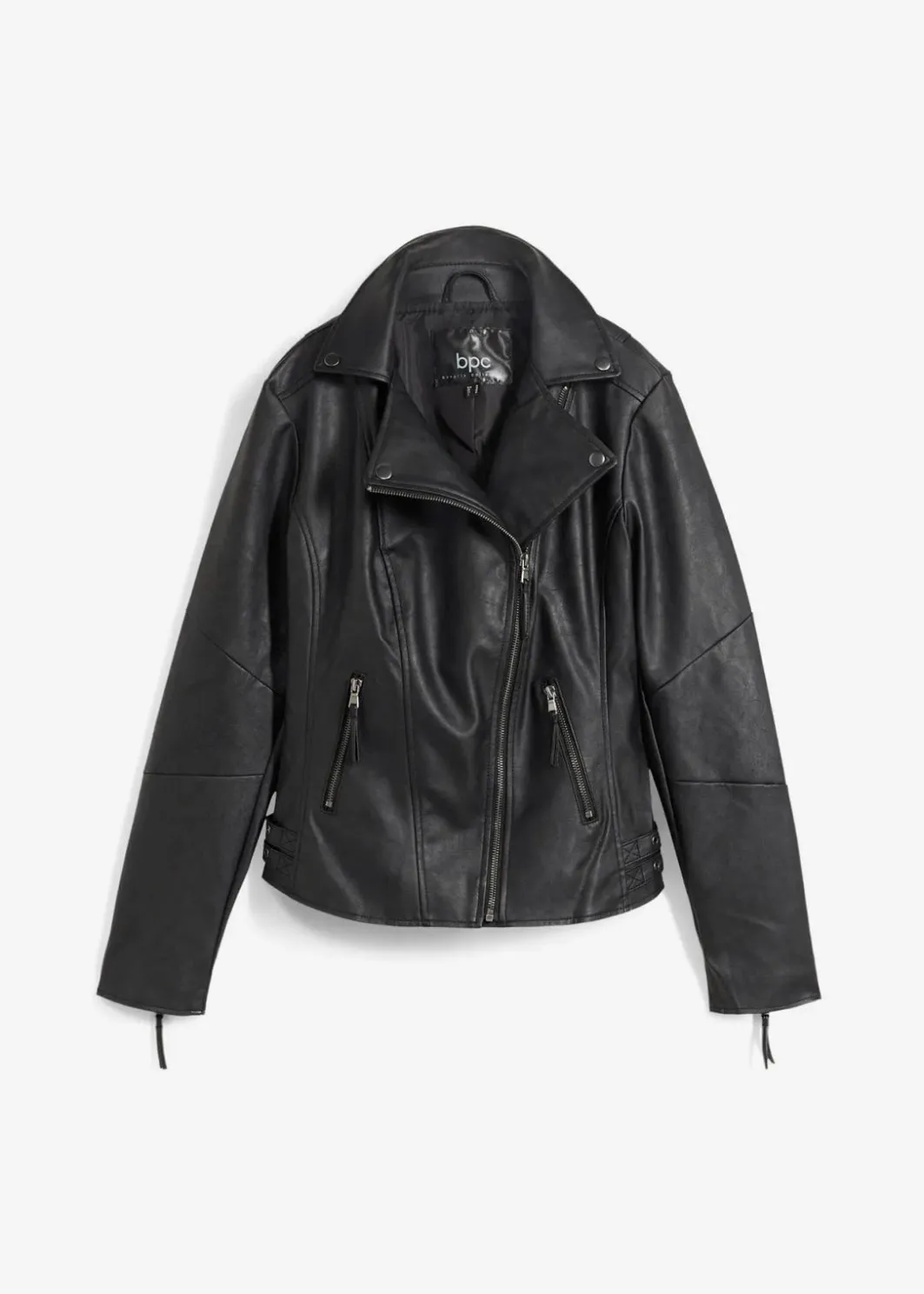 Damen bonprix Bekleidung·Hosen|Jacken & Mäntel|Lederimitat-Jacke aus reiner Viskose