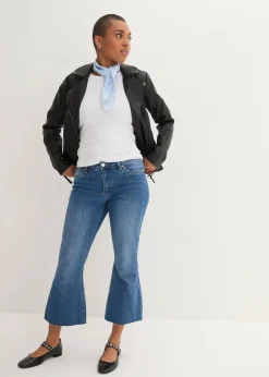 Damen bonprix Bekleidung·Hosen|Jacken & Mäntel|Lederimitat-Jacke aus reiner Viskose