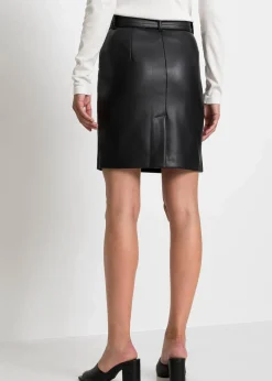 New Lederimitat-Rock Damen Röcke