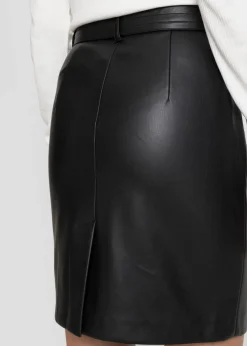 New Lederimitat-Rock Damen Röcke