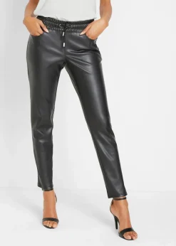 Damen bonprix Hosen|Bekleidung·Kleider|Lederimitat-Schlupfhose