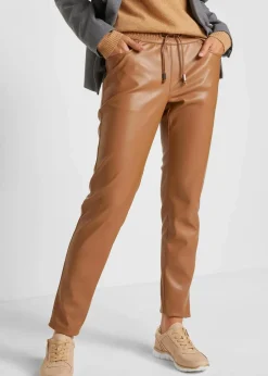 Damen bonprix Bekleidung·Kleider|Hosen|Lederimitat-Schlupfhose