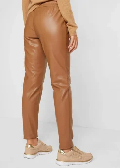 Damen bonprix Bekleidung·Kleider|Hosen|Lederimitat-Schlupfhose