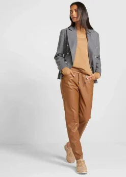 Damen bonprix Bekleidung·Kleider|Hosen|Lederimitat-Schlupfhose