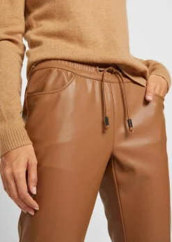 Damen bonprix Bekleidung·Kleider|Hosen|Lederimitat-Schlupfhose