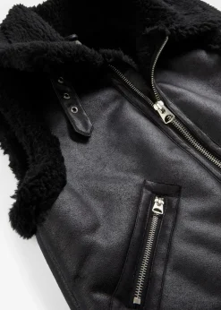 Discount Lederimitat-Weste Damen Nachhaltigere Materialien|Jacken & Mäntel