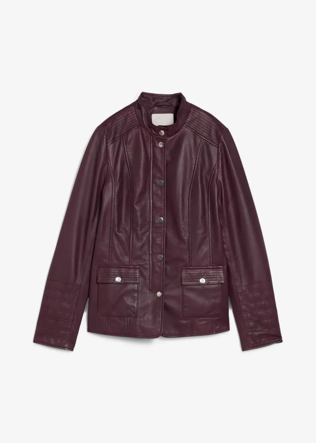 Damen bonprix Bekleidung·Hosen|Jacken & Mäntel|Lederjacke aus Lammnappa