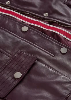 Damen bonprix Bekleidung·Hosen|Jacken & Mäntel|Lederjacke aus Lammnappa
