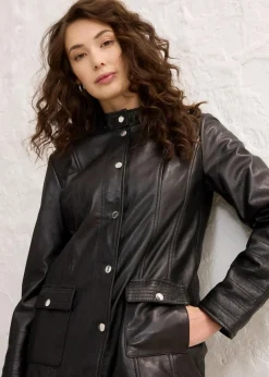 Sale Lederjacke aus Lammnappa Damen Premium|Nachhaltigere Materialien