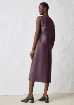 Damen bonprix Kleider|Bekleidung·Pullover & Strickjacken|Lederkleid aus Lammnappa