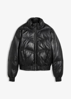 Damen bonprix Bekleidung·Hosen|Premium|Leder-Steppjacke aus Lammnappa