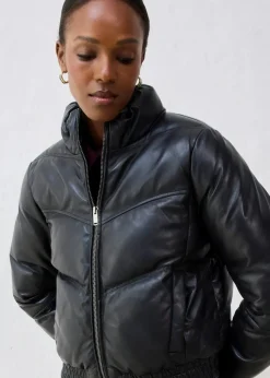 Damen bonprix Bekleidung·Hosen|Premium|Leder-Steppjacke aus Lammnappa