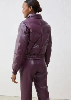 New Leder-Steppjacke aus Lammnappa Damen Jacken & Mäntel|Premium
