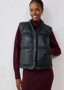 Best Leder-Steppweste aus Lammnappa Damen Jacken & Mäntel|Bekleidung·Hosen