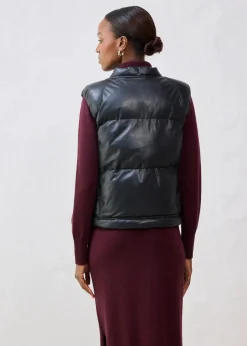 Best Leder-Steppweste aus Lammnappa Damen Jacken & Mäntel|Bekleidung·Hosen