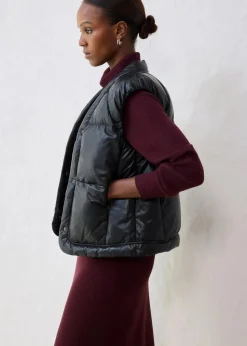 Best Leder-Steppweste aus Lammnappa Damen Jacken & Mäntel|Bekleidung·Hosen