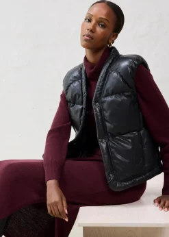 Best Leder-Steppweste aus Lammnappa Damen Jacken & Mäntel|Bekleidung·Hosen
