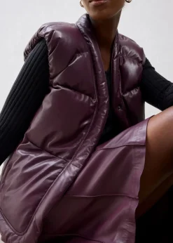 Hot Leder-Steppweste aus Lammnappa Damen Bekleidung·Hosen|Jacken & Mäntel