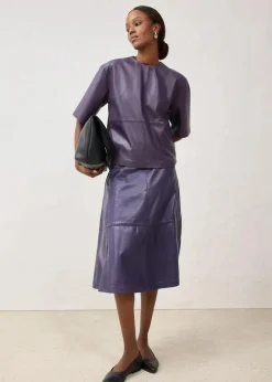 Damen bonprix Bekleidung·Jacken & Mäntel|Blusen & Tuniken|Leder-Tunika aus Lammnappa