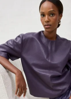 Damen bonprix Bekleidung·Jacken & Mäntel|Blusen & Tuniken|Leder-Tunika aus Lammnappa