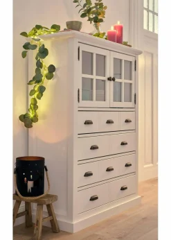 bonprix Wohnaccessoires|LED-Kunstblumengirlande mit Eukalyptusblättern