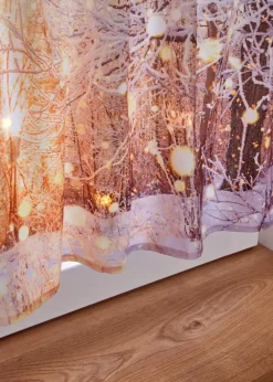 Sale LED-Scheibengardine mit Winter Motiv Scheibengardinen|Weihnachtsdeko & -Textilien·Gardinen