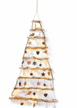 bonprix Wanddekoration|Weihnachtsdeko & -Textilien·Beleuchtung|LED-Wanddeko im Weihnachtsbaum-Design