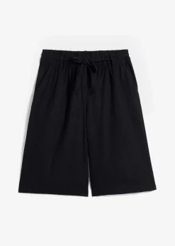 Damen bonprix Bekleidung·Outdoorbekleidung|Bekleidung·Kleider|Legere Bermuda mit Leinen