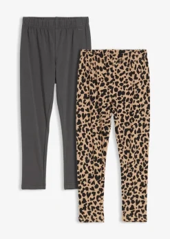 Kinder bonprix Mädchen 2-8 Jahre·Nachhaltigere Materialien|Mädchen 9-16 Jahre·Nachhaltigere Materialien|Leggings aus elastischem Bio-Baumwoll-Mix (2er Pack)