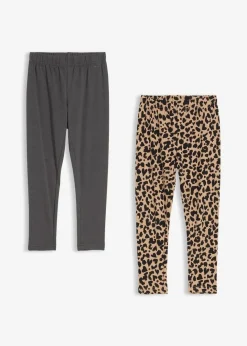 Kinder bonprix Mädchen 2-8 Jahre·Nachhaltigere Materialien|Mädchen 9-16 Jahre·Nachhaltigere Materialien|Leggings aus elastischem Bio-Baumwoll-Mix (2er Pack)