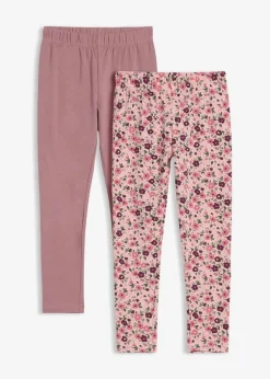 Kinder bonprix Mädchen 2-8 Jahre·Nachhaltigere Materialien|Mädchen 9-16 Jahre·Nachhaltigere Materialien|Leggings aus elastischem Bio-Baumwoll-Mix (2er Pack)