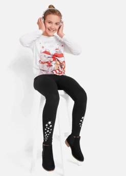 Leggings aus elastischem Bio-Baumwoll-Mix Kinder Mädchen 9-16 Jahre·Hosen & Leggings|Mädchen 2-8 Jahre·Nachhaltigere Materialien