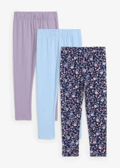 Kinder bonprix Mädchen 2-8 Jahre·Mehrfachpacks|Mädchen 2-8 Jahre·Jeans & Hosen|Leggings aus elastischem Baumwoll-Mix (3er Pack)