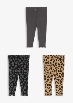 Kinder bonprix Mehrfachpacks|Hosen & Leggings|Leggings aus reiner Bio-Baumwolle (3er Pack)