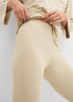 Damen bonprix Basics|Bekleidung·Kleider|Leggings (2er-Pack)