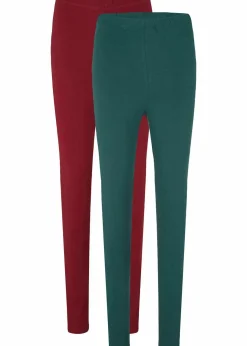 Damen bonprix Hosen|Basics|Leggings (2er-Pack)