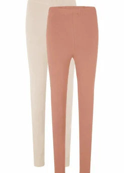 Damen bonprix Hosen|Basics|Leggings (2er-Pack)