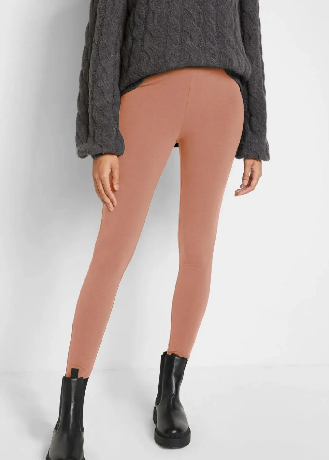 Damen bonprix Hosen|Basics|Leggings (2er-Pack)