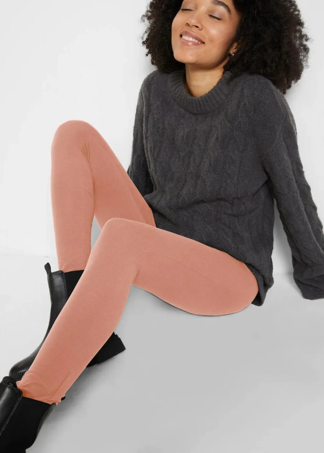 Damen bonprix Hosen|Basics|Leggings (2er-Pack)