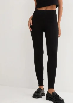 Damen bonprix Basics|Bekleidung·Kleider|Leggings (2er-Pack)