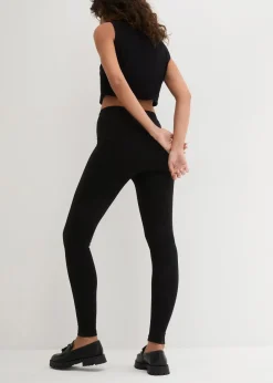 Damen bonprix Basics|Bekleidung·Kleider|Leggings (2er-Pack)