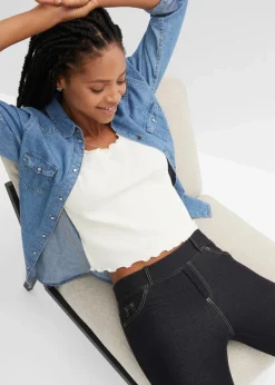 Damen bonprix Bekleidung·Kleider|Hosen|Leggings in Jeansoptik