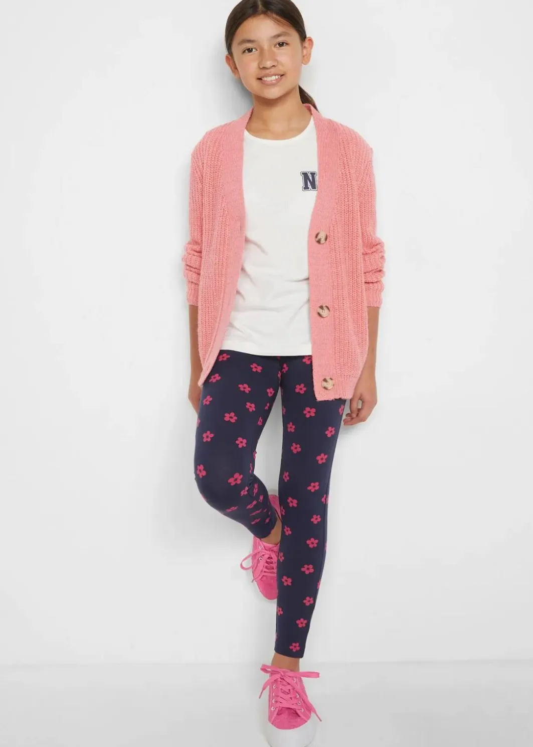 Kinder bonprix Mädchen 2-8 Jahre·Nachhaltigere Materialien|Mädchen 9-16 Jahre·Nachhaltigere Materialien|Leggings mit Bio Baumwolle (2er Pack)